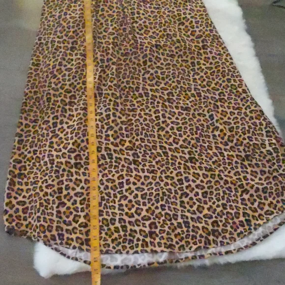 ENTRO • ANTHROPOLOGIE Leopard Print T-Back Maxi Dress ~ NWT - Picture 8 of 10